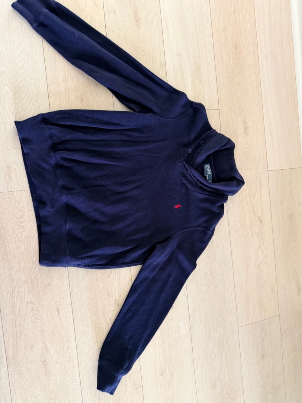 Navy Blue Polo Ralph Lauren Sweater with Red Pony